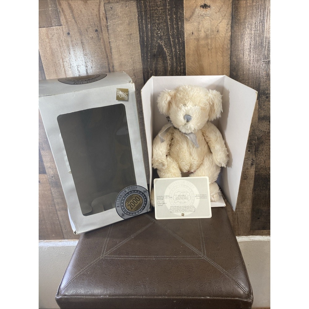 Millennium Teddy Bear 2000 Certificate‎ Box Limited Edition Collectible Vintage